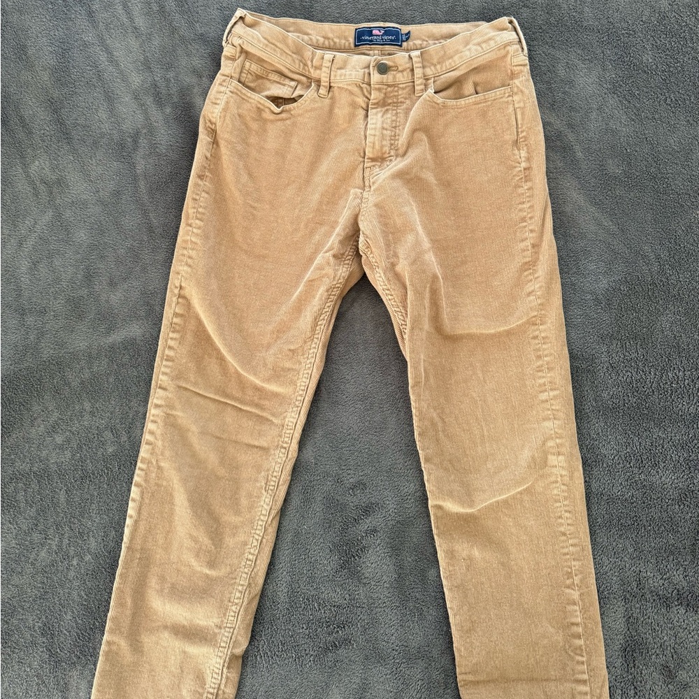 Vineyard Vines 33x30 Beige Corduroy Pants